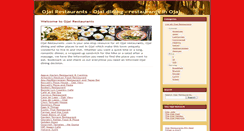Desktop Screenshot of ojairestaurants.com
