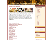 Tablet Screenshot of ojairestaurants.com